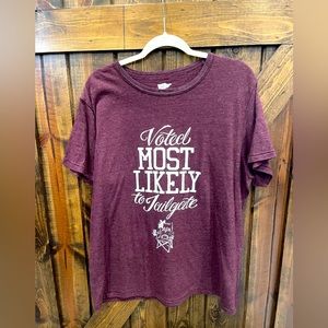 NWOT - Lauren James Tailgating Shirt - XL